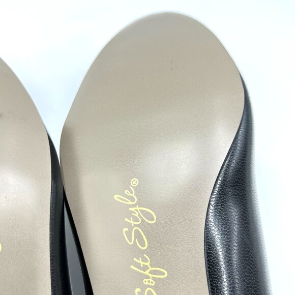 8 EXTRA WIDE WIDTH Soft Style Womens Angel Low‎ Kitten Block Heels Pumps Shoes - Picture 10 of 13